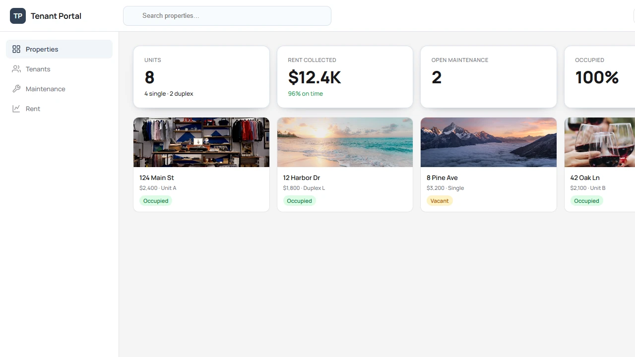 Tenant Portal — Overview